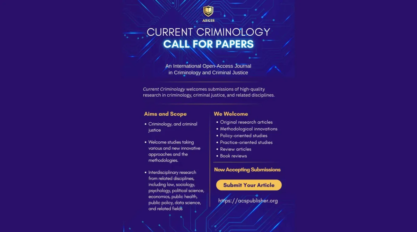 Call for Papers: Current Criminology